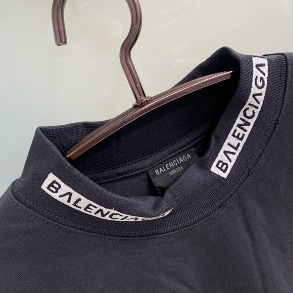 Balenciaga black printed long-sleeved T-shirt - Picture 2 of 7